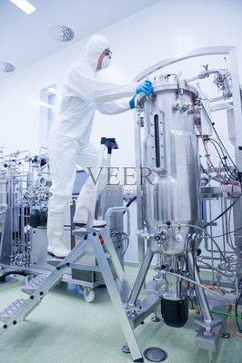 保護服,科學家,梯子,生物科技,生物化學